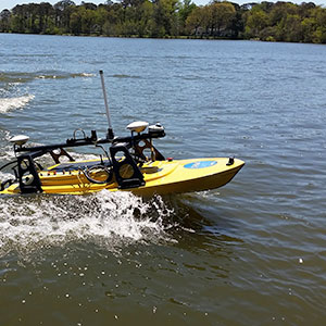 AUV marine survey on lake