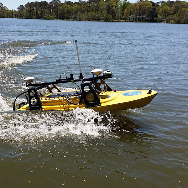 AUV marine survey on lake