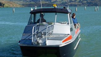 Trimble Marine Construction System for Positioning survey boat
